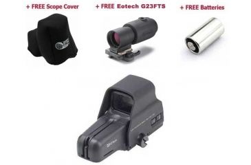 Image of EOTech 516 Holographic Weapon Sight HWS, Eotech Gen II 3X magnifier, Surefire 3 Volt Lihium Batteries and Scopecoat EOTECH 553 Cover w/ OP Logo