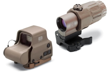Image of EOTech HWS EXPS 3 Circle Red Dot Sight, EXPS3-0TAN and G-Series G33 3x Magnifier w/Switch to Side Mount, G33.STSTAN