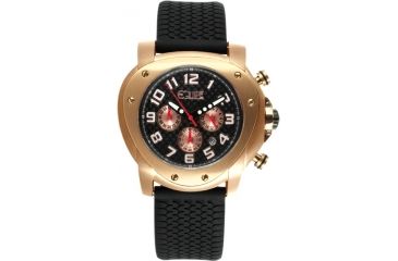 Image of Equipe E205 Grille Mens Watch - Black Strap, Rosegold Case, Black Dial