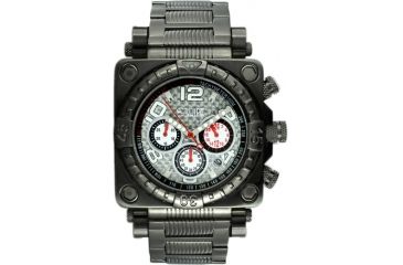 Image of Equipe Gasket Watches - Men's - 48mm Case, Quartz Movement, Black/Silver, One Size, EQUE313