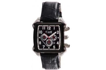 Image of Equipe E501 Bumper Mens Watch - Leather Strap, Black Case, Black Dial