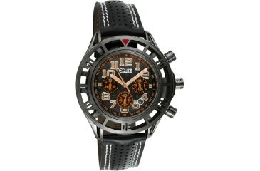 Image of Equipe E805 Chassis Mens Watch - Black Strap, Black Case, Black/Rosegold Dial
