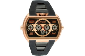 Image of Equipe E905 Dash Xxl Mens Watch - Rosegold Bezel, Black Dial w/ Rosegold Circle