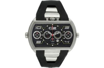 Image of Equipe E912 Dash Xxl Mens Watch - Silver Bezel, Black Dial