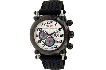 Image of Equipe Ev103 Corvette Zr1 Mens Watch - Black Bezel, White Dial - Black Numbers