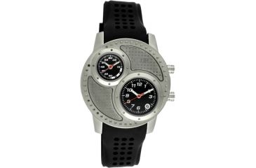 Image of Equipe Q103 Octane Mens Watch - Black Strap, Silver Case, Black Dials