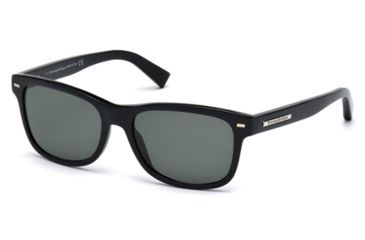 Image of Ermenegildo Zegna EZ0001 Sunglasses - Shiny Black Frame Color