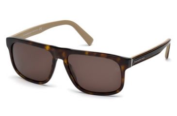 Image of Ermenegildo Zegna EZ0003 Sunglasses - Dark Havana Frame Color