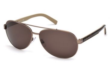 Image of Ermenegildo Zegna EZ0004 Sunglasses - Bronze Frame Color