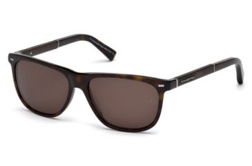 Image of Ermenegildo Zegna EZ0009 Sunglasses - Dark Havana Frame Color