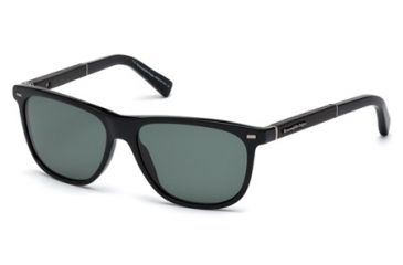 Image of Ermenegildo Zegna EZ0009 Sunglasses - Shiny Black Frame Color
