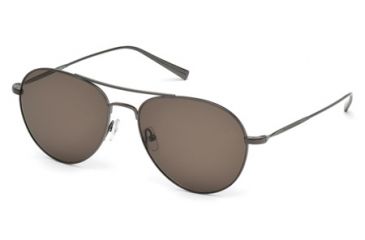 Image of Ermenegildo Zegna EZ0033 Sunglasses - Shiny Gun Metal Frame Color