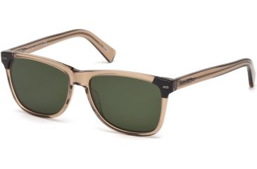 Image of Ermenegildo Zegna EZ0082 Sunglasses - Shiny Light Brown Frame Color