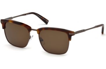 Image of Ermenegildo Zegna EZ0092 Sunglasses - Dark Havana Frame Color