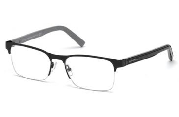 Image of Ermenegildo Zegna EZ5023 Eyeglass Frames - Matte Black Frame Color