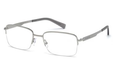 Image of Ermenegildo Zegna EZ5025 Eyeglass Frames - Matte Light Ruthenium Frame Color