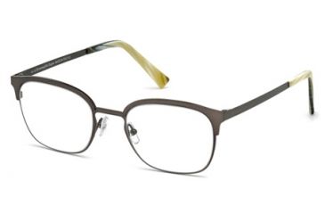 Image of Ermenegildo Zegna EZ5038 Eyeglass Frames - Matte Gun Metal Frame Color