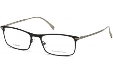 Image of Ermenegildo Zegna EZ5110 Eyeglass Frames - Shiny Black Frame Color, Shiny Black Lens Color