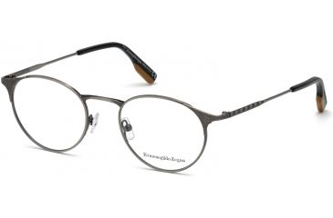 Image of Ermenegildo Zegna EZ5123 Eyeglass Frames - Shiny Gumetal Frame Color, Shiny Gumetal Lens Color