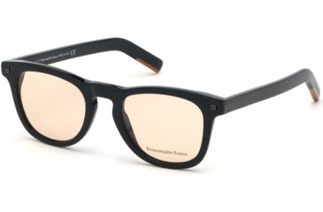 Image of Ermenegildo Zegna EZ5137 Eyeglass Frames - Shiny Black Frame Color, Shiny Black Lens Color