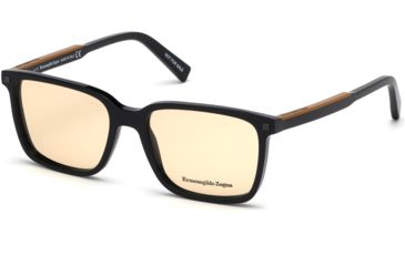 Image of Ermenegildo Zegna EZ5145 Eyeglass Frames - Shiny Black Frame Color, Shiny Black Lens Color
