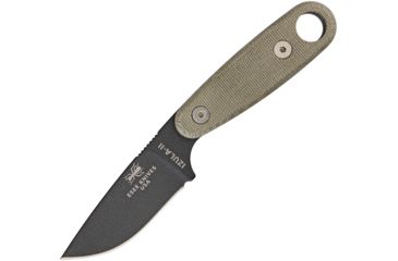 Image of Esee Izula II Tactical Fixed Blade Knife, 2.625in, 1095 Carbon Steel, Canvas Micarta Handle ESIZ2TG