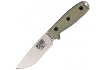Image of ESEE Model 4 Plain Edge Knife, M.O.L.L.E. back ES4PUCMB