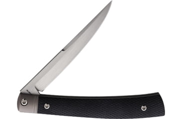 Image of Esnyx Barracuda Folding Knife, 4in Closed, 3.5in Satin Bohler M390 SS Blade, Black Checkered G10 Handle, ESN-BSJ-50
