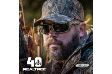 Image of ESS 40Th Anniversary Rollbar Realtree Max-7 Sunglasses, Realtree Camo Frame / Mirrored Brass / Smoke Gray , Medium/Large, EE9018-26