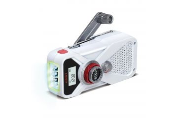 Image of Eton FRX1 Hand Turbine AM/FM/NOAA Digital Weather Radio w/LED Flashlight, ARC White FRX1D