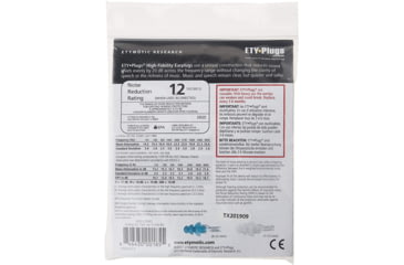 Image of Etymotic Research ER20 High-Fidelity Earplugs, White/Blue, Standard, Large, ER20-COMBO