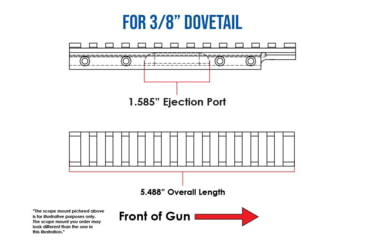 Image of Evolution Gun Works HD Picatinny Scope Mount, CZ 452/CZ 453/CZ 511/CZ 512, Standard Action, 20 MOA, Matte Black Hardcoat, 80902