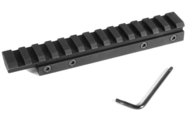 Image of Evolution Gun Works HD Picatinny Scope Mount, CZ 452/CZ 453/CZ 455/CZ 511, Standard Action, 0 MOA, Matte Black Hardcoat, 80910