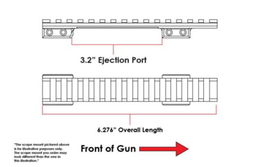 Image of Evolution Gun Works HD Picatinny Scope Mount, CZ 550, Standard Action, 20 MOA, Matte Black Hardcoat, 80916