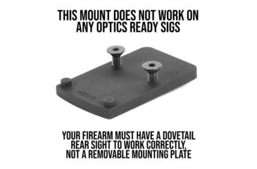 Image of Evolution Gun Works Trijicon RMR Sight Mount for Sig P220-229, 320, 1.780 in, Aluminum, Matte Black Hardcoat, 49518