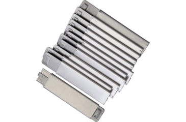 Image of Excel Blades K12 Flat Metal Knife 12pk Fixed Blade Knife, 4in Overall, Pack Of 12, Flat Metal Frame Body, Sliding Blade Cover, Excellent For Cutting Cardboard, Paper, Leather, Other Materials, 1611212PACK