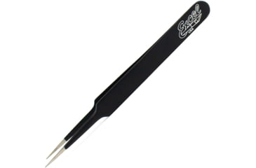 Image of Excel Blades Straight Point Tweezers Black