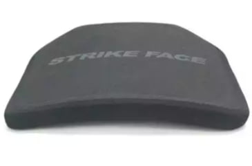 Image of ExecDefense USA Level III Ballistic Plate, ICW, Rectangle Cut, Back, Black, 10in x 12in, Rectangle Cut, E-MTHAPI3B-C