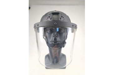 Image of ExecDefense USA Riot Visor, Compatible PASGT / MICH Helmet, Transparent, Universal Size, E-RV-C