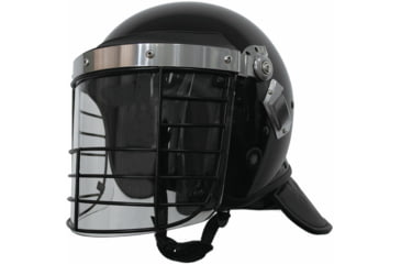 Image of ExecDefense USA Terminator-X Riot Helmet, Matte Black, Universal Size, EDX-074C
