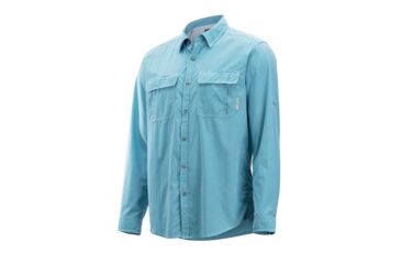 Image of ExOfficio BugsAway Halo Check Long Sleeve - Men's, Dk Navy Check, Extra Large, 1101-2856-Dk Navy Check-XL