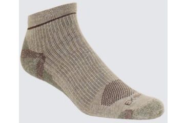 Image of BugsAway Hiker Quarter Sock - Mens-Lt Khaki-M/L