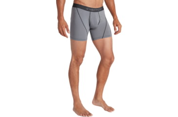 Image of ExOfficio Give-N-Go Sport 2.0 Boxer Brief - Mens, 6in, Steel Onyx/Black, 2XL, 12416718-9182-2XL