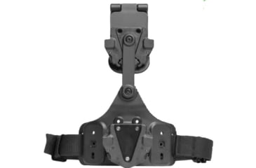 Image of Alien Gear Holsters Rapid Force Expansion Dynamic Drop Leg Holster With Locking Belt Slide w/ Standard Strap w/Standard Buckle w/Clamshell Packaging, Matte Black, RFX-DD-BK-LBS-S-LK-C