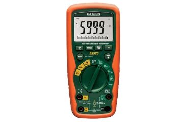 Image of Extech Instruments Multimeter, Heavy Duty Waterproof,Trms/Temp, EX520