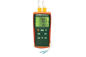Image of Extech Instruments Thermometer,Type K, Kit Dual Input, EA10