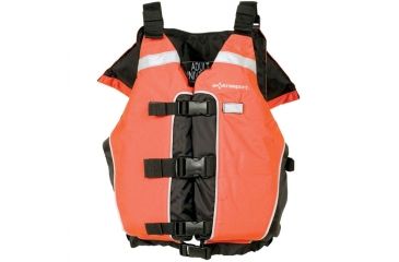 Image of Extrasport UT5 Life Vest, Universal Size for Adult, Denier Cordura, Black 0710001155