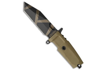 Image of Extrema Ratio Extrema Ratio Fulcrum C Fixed Blade Knife Tan Folprene 4.3" Geo Camo Tan/Black, Tan, Bohler N690, adult, BHQ-46515