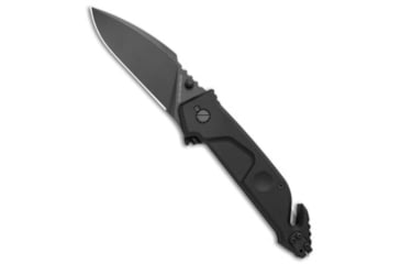 Image of Extrema Ratio Extrema Ratio MF1 Black Liner Lock Knife Black Aluminum w/ Belt Cutter Black, Black, Bohler N690, adult, BHQ-46495