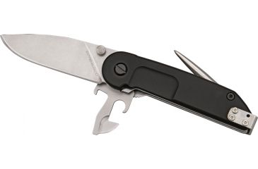 Image of Extrema Ratio Linerlock Folding Knife, 2.75in, Black Aluminum Handle EXM1A1